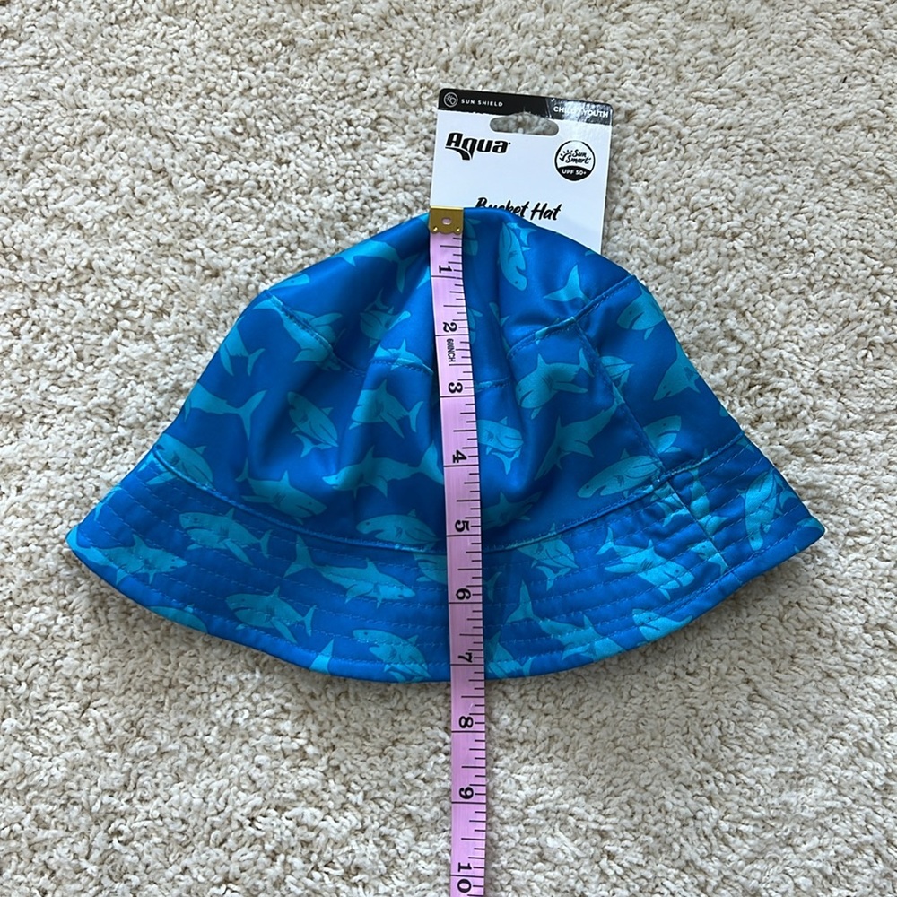 NWT Aqua Smart Sun Shark Bucket Hat - Picture 8 of 8